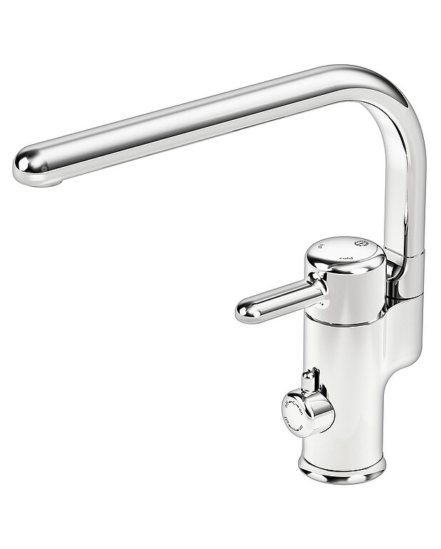 Kitchen mixer Logic - high spout - Energy class B, saves energy and water