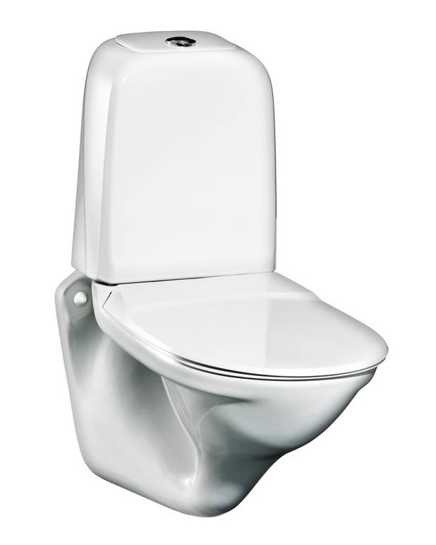 Vägghängd toalett 339 ROT - med tank - Passar äldre standardmått 
Bultavstånd c-c 225 mm
Ceramicplus: städa snabbt & miljövänligt