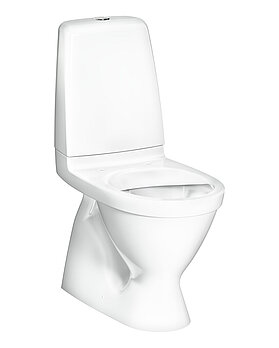 Toalettstol Public 6600 - dolt s-lås, Hygienic Flush.