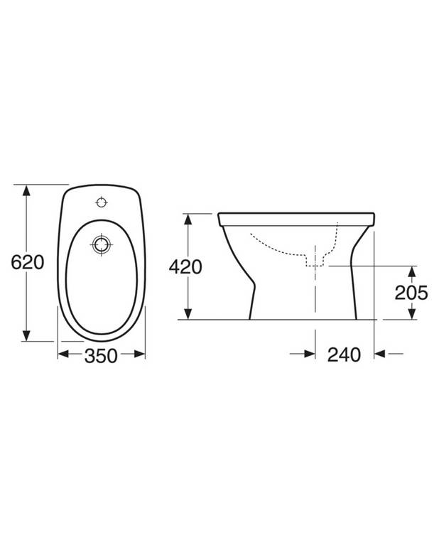 Bidet Nautic 5599 - floor-standing - Drawing - 5599.jpg