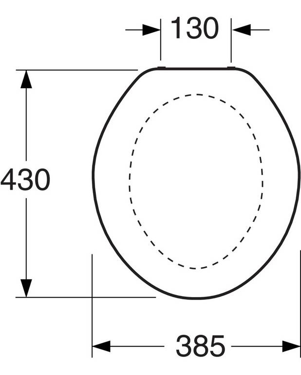 Standardsæde - Toiletmodel 314, 315, 339, 353, 354