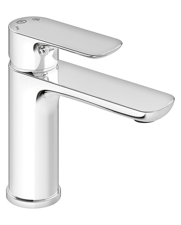 Washbasin mixer Estetic - Organic design idiom
Eco-stop, adjustable maximum flow
Available in chrome, Matt black and Matt white