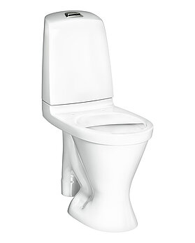 Toilet Nautic 1596 - open S-trap, large footprint, high model, Hygienic Flush