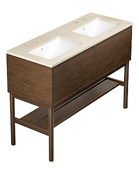 Ducentic Vanity 120cm, Brown oak