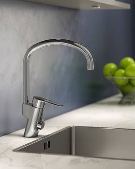 Kitchen mixer New Nautic - high Spout