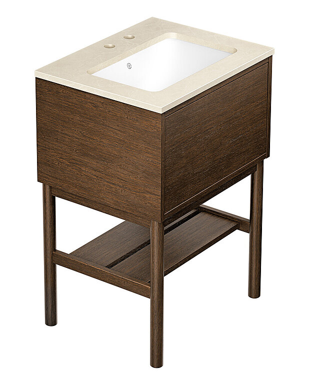 Kommod Ducentic Brun ek - 60 cm - Skapad för Gustavsbergs 200-årsjubileum och hyllar arvet av hantverk och design
Rymligt lådutrymme utan behov av urtag för vattenlåset, vilket ger mer plats för förvaring
Mjukstängande låda med full utdrag ger en komplett överblick över innehållet