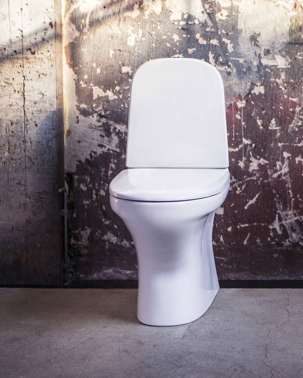 Toalett Estetic 8300 skjult S/P-lås, Hygienic Flush - Organisk design med rengjøringsvennlige overflater
Hygienic Flush: åpen spylekant for enklere rengjøring
Ceramicplus: rengjør raskt og miljøvennlig