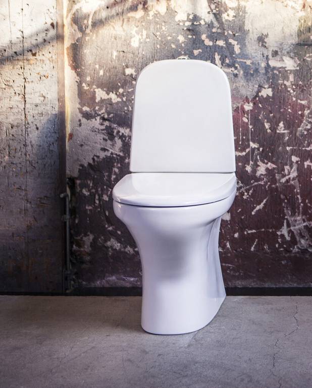 Toilet Estetic 8300 -  hidden S/P-trap, Hygienic Flush - Organic design with easy-to-clean surfaces
Hygienic Flush: open flush rim for easier cleaning
Ceramicplus: quick & eco-friendly cleaning