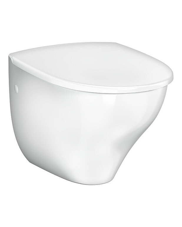 Seinä-WC Nautic 1530 – Hygienic Flush - Piilokiinnitys ja helposti puhdistettavat pinnat
Joustava pulttien etäisyys: c-c 180/230 mm
Avoin reuna, koko altaan huuhtelu