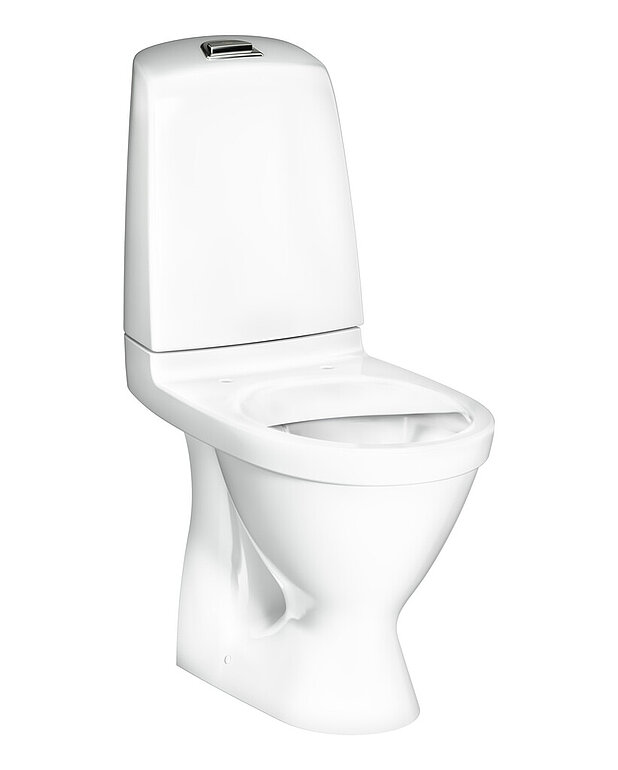Toilet Nautic 1510 - hidden P-trap, Hygienic Flush - Easy-to-clean and minimalistic design
With open flush edge for simplified cleaning
Full-coverage condensation-free flush tank