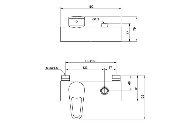 Shower mixer New Nautic - Single lever - Grip-friendly lever with clear color marking for hot and cold water
Soft move, ceramic package with smooth and precise operation
Eco-stop, adjustable maximum flow limitation