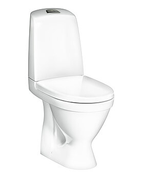 Unitazas „Nautic 1510“ – paslėptas „p“ formos nuotakas, „Hygienic Flush“ funkcija