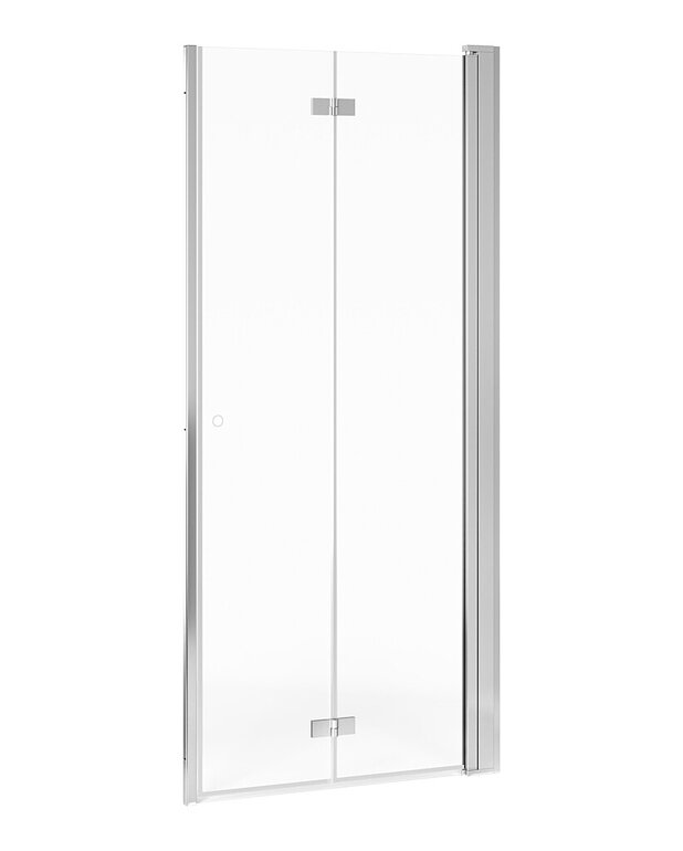 Square Foldable shower door niche set - Foldable door, takes up less space