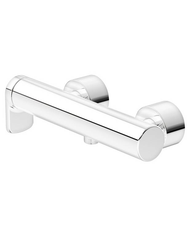 Shower faucet Estetic - single-lever - Organic design idiom that matches bathrooms of all kinds
Adjustable max temperature for improved scald protection
Available in chrome, black and matte white