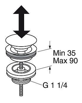 Push-down valve