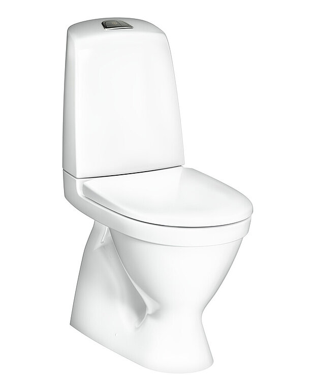 Toilet Nautic 1500 - hidden s-trap, Hygienic flush - Easy-to-clean and minimalistic design
With open flush edge for simplified cleaning
Ceramicplus: for quick and eco-friendly cleaning