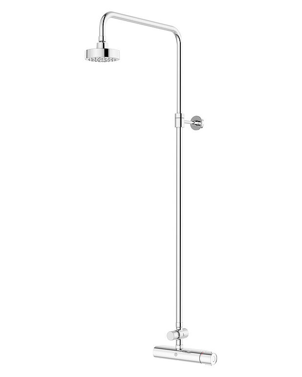 Shower column Public - Timed pressure valve flush time approx. 30 sec.