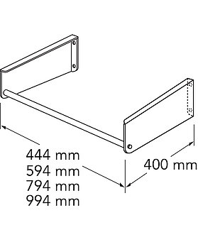 Pesuallaskannake Graphic – 100 cm - Mittapiirros - GB71GCBRxx_Graphic_bracket.jpg