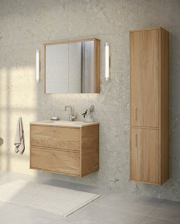 Ducentic Tall cabinet w 2doors 35cm - Suspension system is quickly and easily mounted on the wall