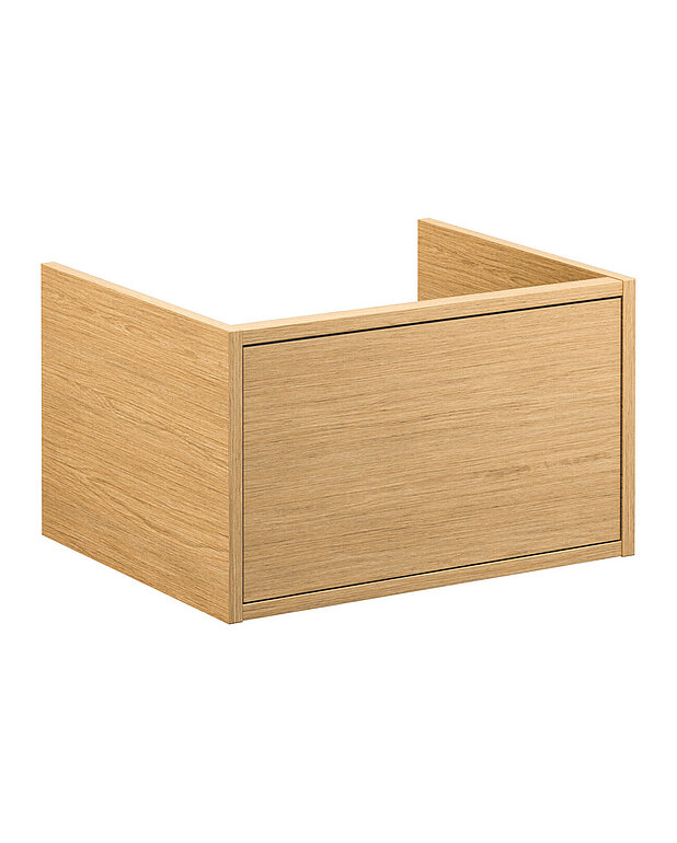 Ducentic Vanity cabinet 60cm - Created for the 200 year anniversary of Gustavsberg, celebrating the heritage of caftsmanship and design
Spacious drawer interior without the need for a cut-out for the water trap, creating more space for storage
Water trap sold separate or included in bundle together with washbasin/worktop