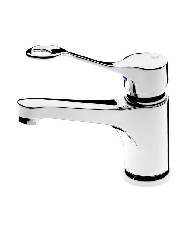 Bathroom sink faucet Care - 150 mm spout - Energy class A, saves water and energy
Eco-start, 17°C when lever straight forward
Adjustable comfort flow and comfort temperature