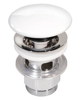 Push-down valve - White