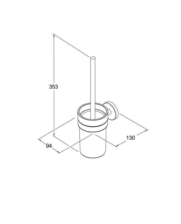 Unitazo šepetys su laikikliu „Round“ - Brėžiniai - GB41103710_Round_Toilet_brush_holder_dawing.jpg