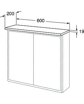 Yläpaneeli, Graphic – 60 cm - Mittapiirros - GB71GCTP6016xx_drawing.jpg
