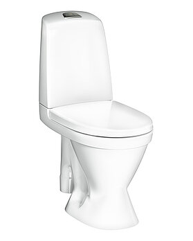 Toilet Nautic 1591 - open S-trap, large footprint, Hygienic Flush