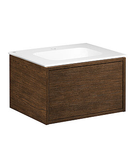 Ducentic Vanity 60cm, Brown oak - first