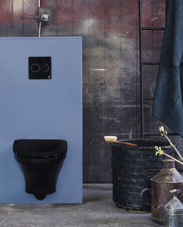 Wall hung toilet Estetic 8330 - Hygienic Flush - Organic design with easy-to-clean surfaces
Hygienic Flush: open flush rim for easier cleaning
Suprafix: concealed wall fixture for neater installation and simpler cleaning