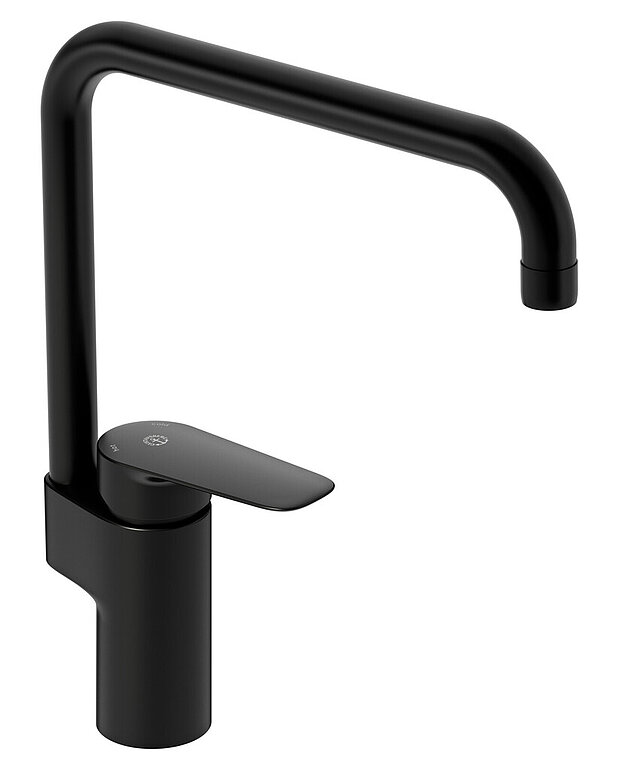 Kitchen mixer Atlantic - high spout - Pivoting spout 110° (0° and 60° block included)
Lever with clear marking for hot and cold
Soft move, technology for smooth and precise handling