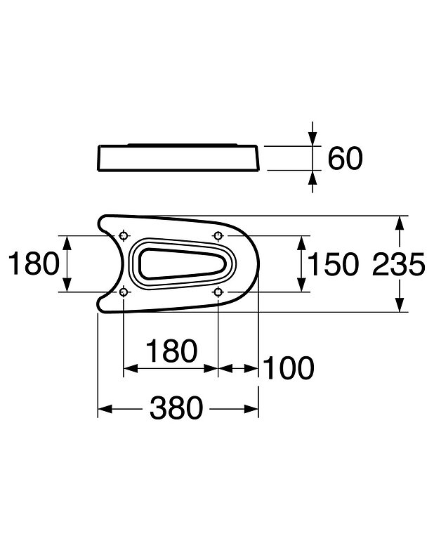 Toilet - Care - elevating base for Nordic 2310 - Drawing - Sockel2310S.jpg