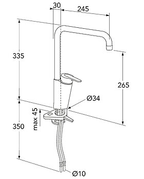 Virtuves maisītājs Nordic Plus ar augsto snīpi - Rasējumi - GB41203756_drawing.jpg