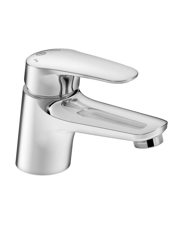 Bathroom sink faucet Metic - Modern design
Low model for smaller washbasins
Ceramic cartridge ensures non-drip operation and longevity