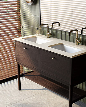 Ducentic Vanity 120cm, Brown oak