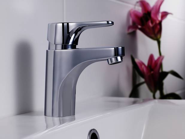 Bathroom sink faucet Nautic - Energy class A, saves water and energy 
Eco-start, 17°C when lever straight forward
Adjustable comfort flow and comfort temperature