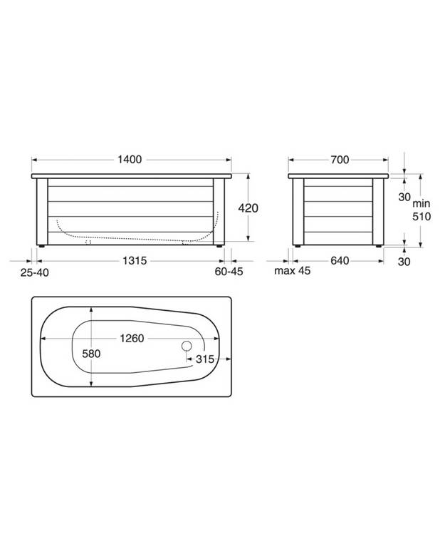 Badekar med frontstativ Standard – 1400x700 - Måleskisse - 1400_7014.jpg