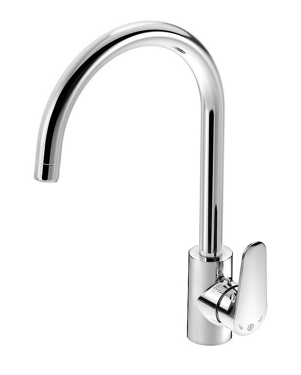 Kitchen mixer Metic - high spout - Modern design