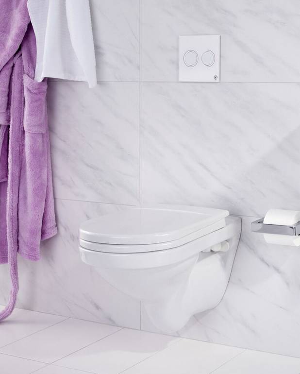 Toalettsete Logic 9M11 – Soft Close - Passer alle toaletter i Logic-serien
Soft Close (SC) for stille og myk lukking