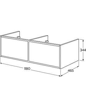 Ducentic Vanity cabinet 120cm