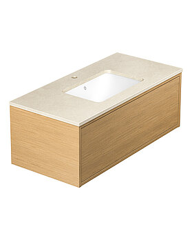 Ducentickaluste 100 cm, vaalea tammi - Mittapiirros - Gustavsberg_Countertop_Lightstone_1000mm_Lightoak_Washbasin_1_Taphole_ProductImages1300x1620.jpg