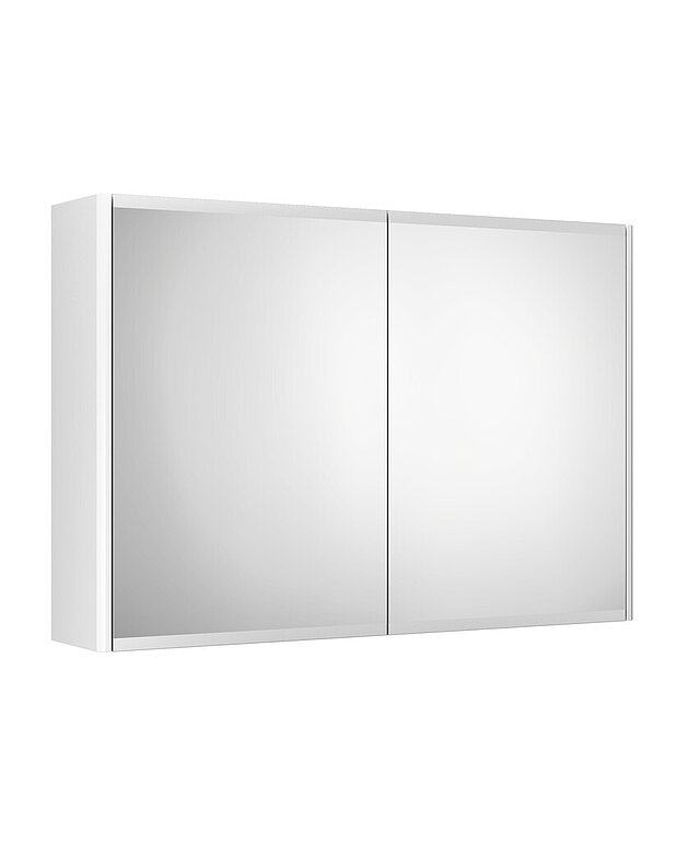 Peegelkapp, Graphic - 80 cm - Peeglid ka uste siseküljel
Peegli alaservad mati viimistlusega näpujälgede vältimiseks
Uksed Soft Close funktsiooniga pehmeks sulgumiseks