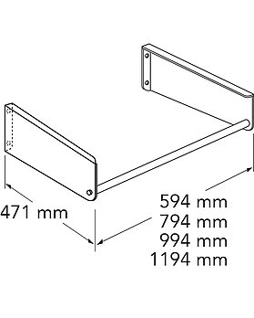 Håndvaskkonsol Artic – 60 cm