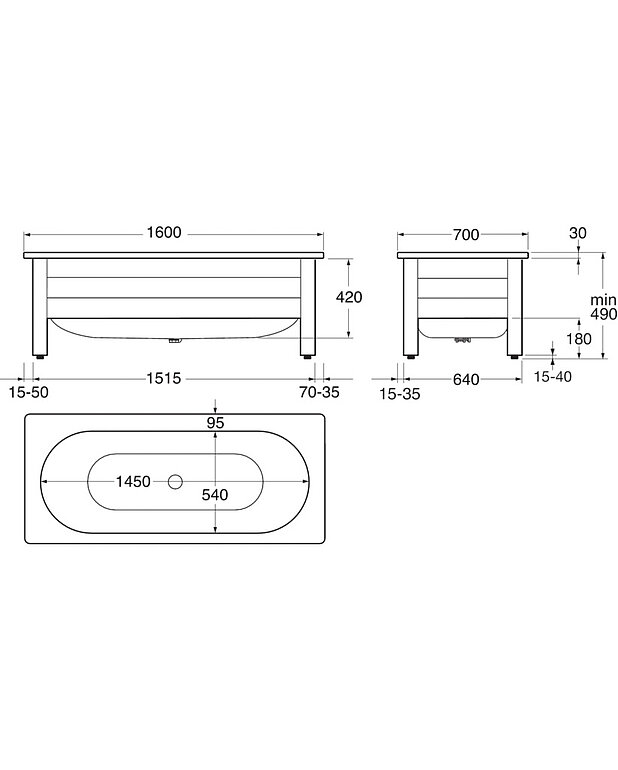 Bathtub with front panel, Duo – 1600 x 700 - Drawing - 1603_6416.jpg