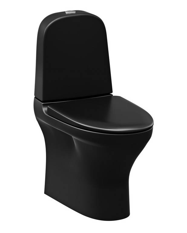 WC-pott Estetic 8300 - peidetud taha-/allavool, Hygienic Flush - Orgaaniline disain kergelt puhastatavate pindadega
Hügieeniline loputus, puuduv siseserv lihtsustab puhtuse hoidmist
Ceramicplus tagab kergema ja loodussõbraliku puhastuse