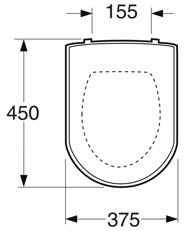 Hard seat - Toilet model Artic from 2005- Toilet model Hygienic Flush 5G84 from 2014- Toilet model ARTic 4330 from 2005-