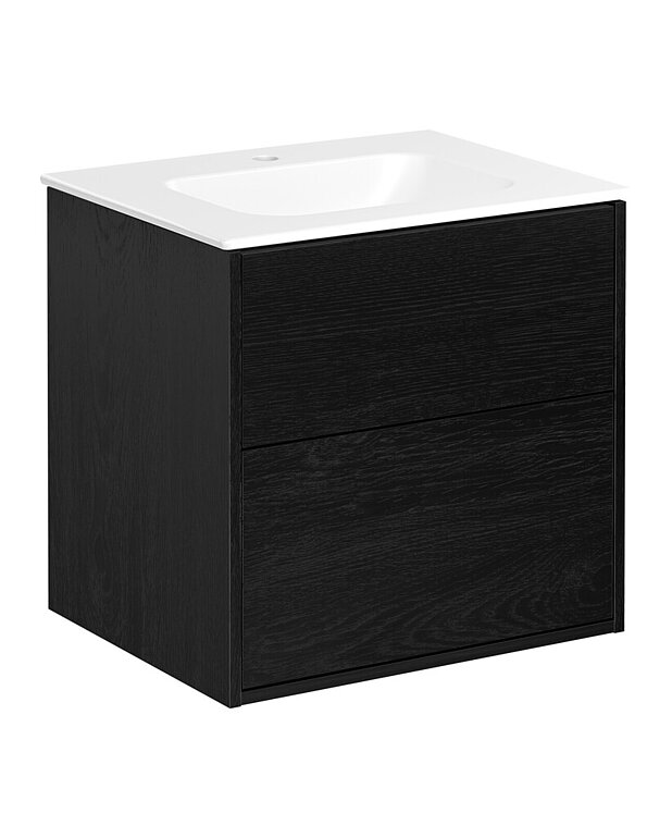 Kommodskåp Artic - 60 cm - Heltäckande tvättställ i porslin med tunn design och generösa avställningsytor
Vattenlås med pop-up och smart rengöringsfunktion
Tillverkad i badrumsklassat material för fuktiga miljöer
