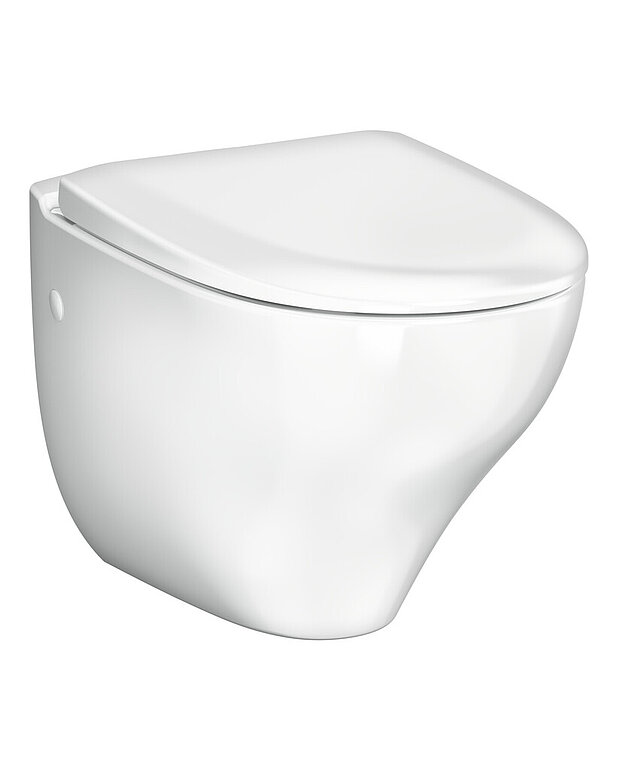 Seina WC-pott Nautic 1530 - hügieeniline loputus - Peidetud kinnitusdetailid, lihtsalt puhastatavad pinnad
Muudetava vahekaugusega kinnituspoldid: 180/230 mm keskkohast keskkohani
Siseservata mudel loputab ülaservani välja