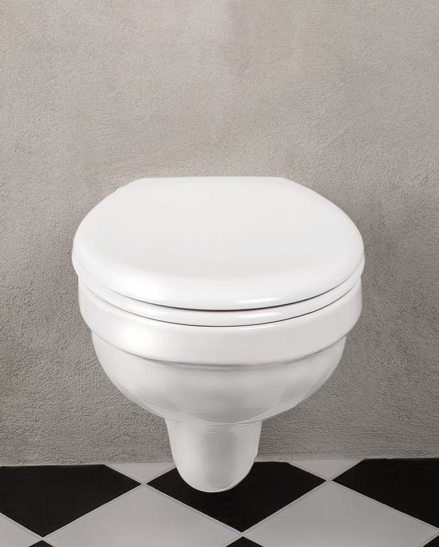 Toilet seat Nordic³ 8780 - Solid fittings - short hinges - Fits all wall hung toilets in the Nordic³ series
Stainless steel solid fittings